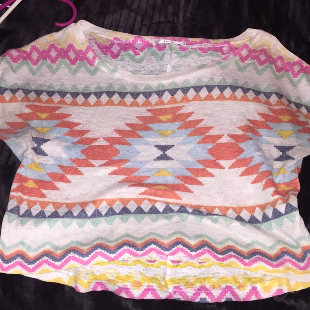 Aztec crop top